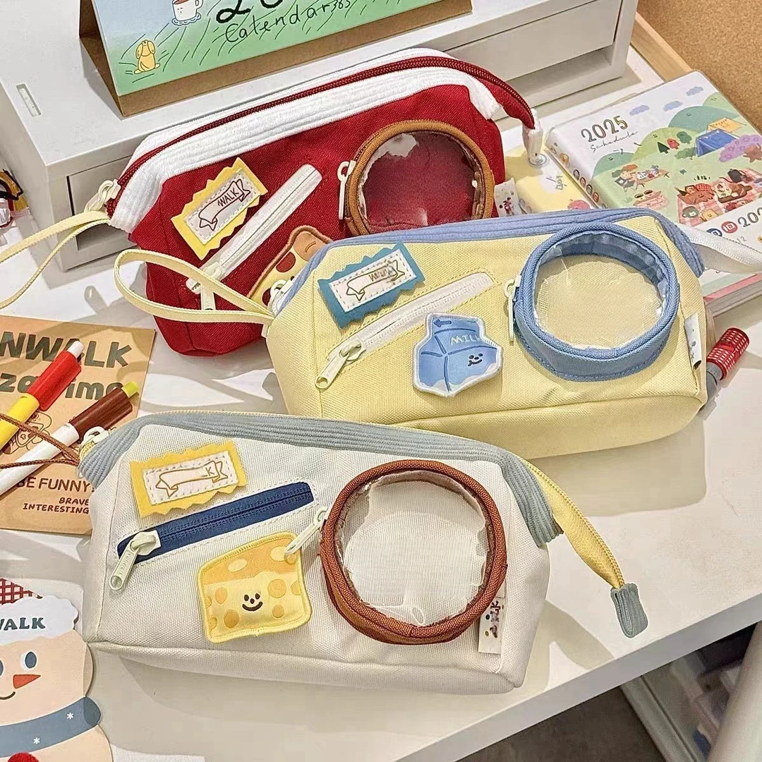 小红书同款可爱食物痛包笔袋高颜值大容量ins学生文具铅笔盒