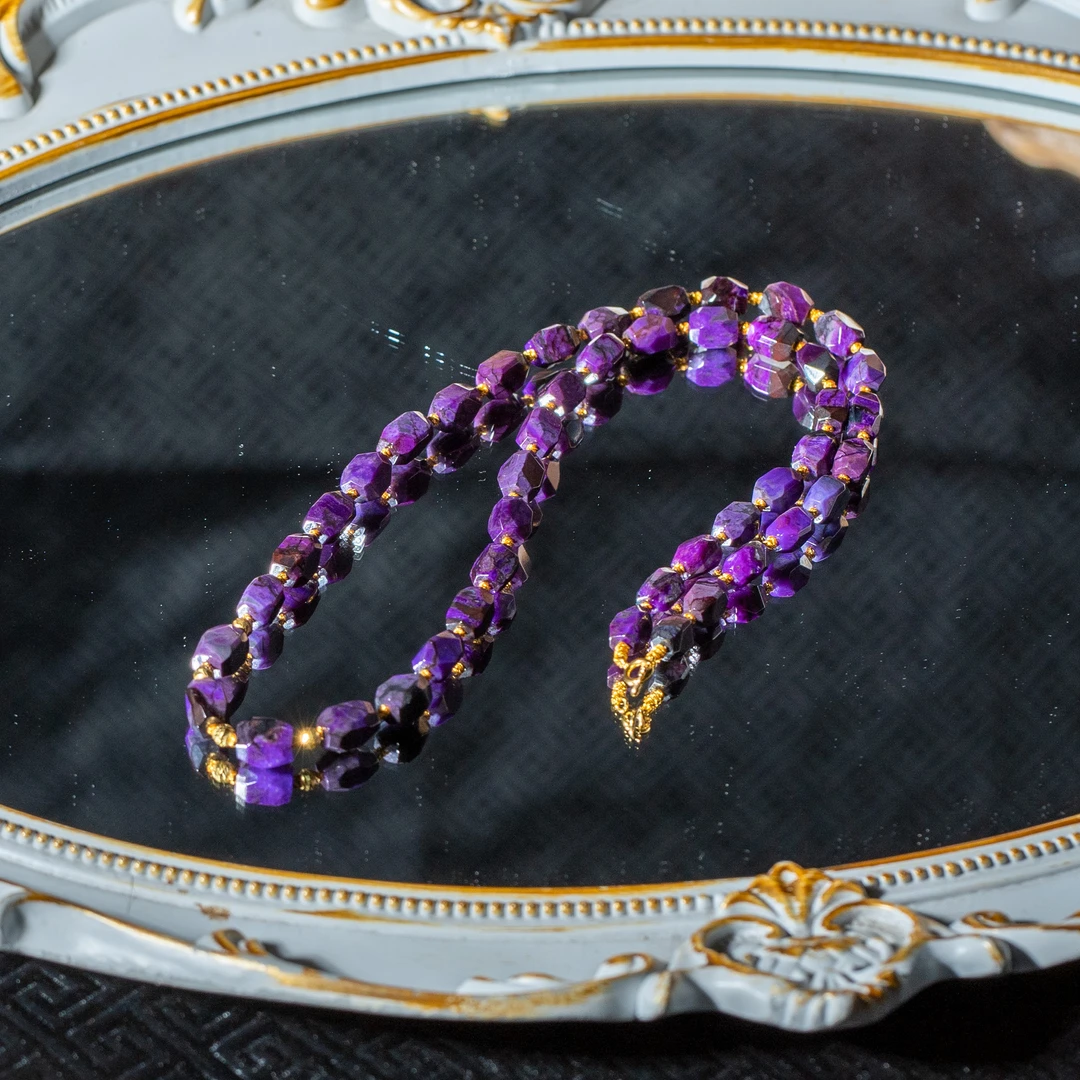 世间臻宝-苏颜|18K金老油帝王紫舒俱来45cm/多样性发/P7582/0