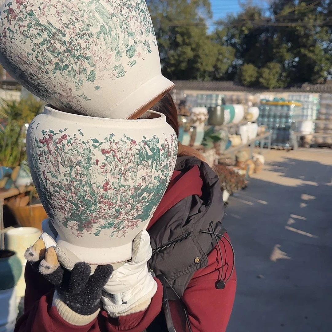 王嫂花盆1226-402高20口19