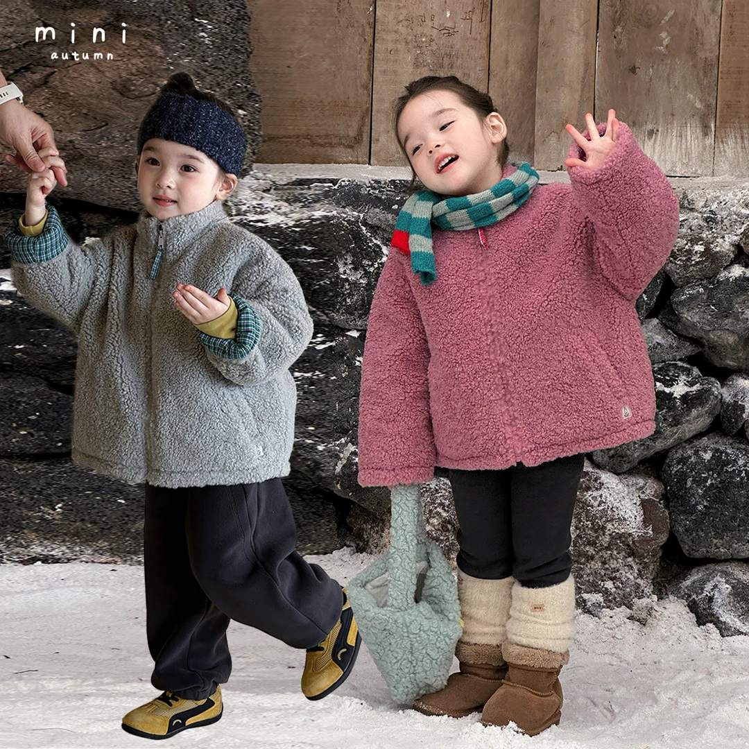 现货「MINI AUTUMN」【感季】单面米粒绒女小童冬季保暖外套BD53130
