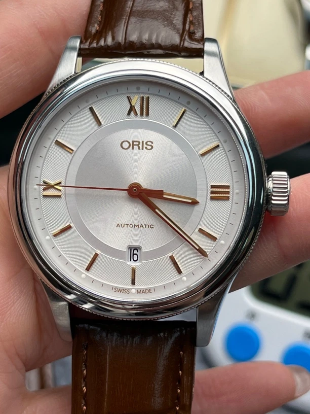 95新 Oris/豪利时 文化系列男士腕表42mm表径经典设计