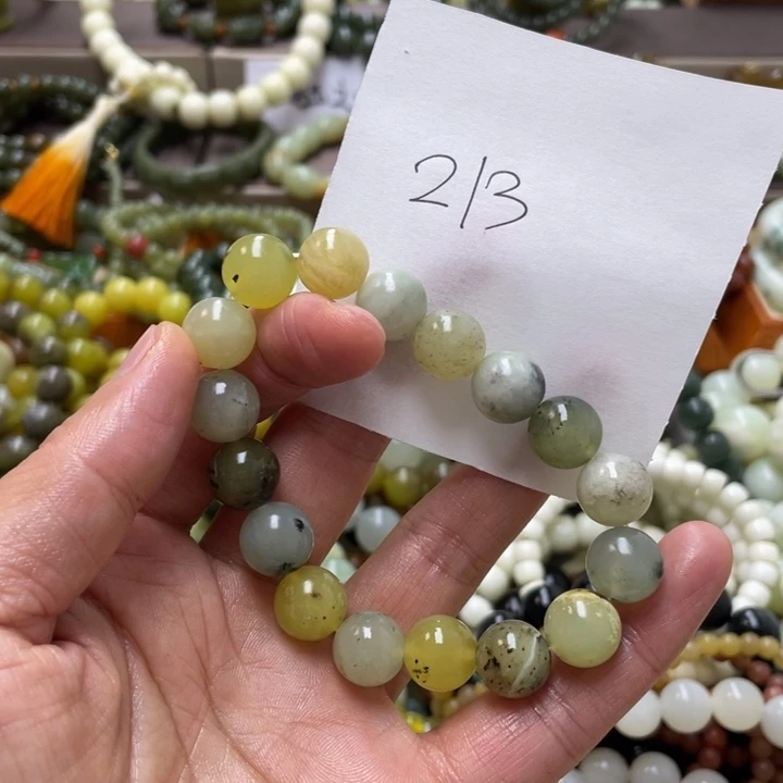 未镶嵌透闪石-蛇纹石玉手链