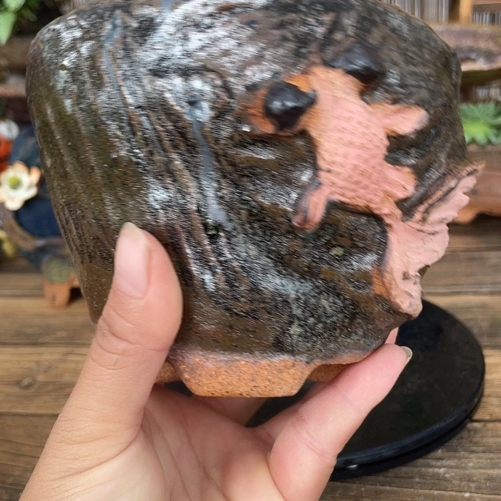 双庆福利价手工粗陶高温花盆