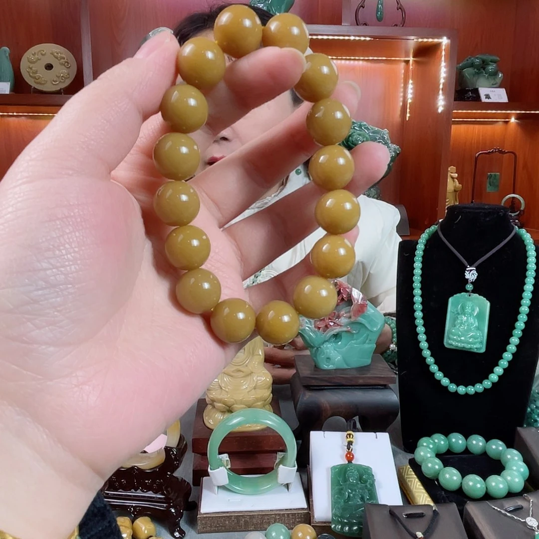 密玉（石英质玉）手串未镶嵌