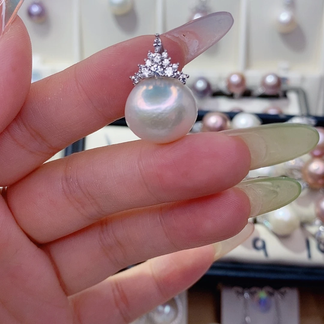 淡水珍珠未镶嵌吊坠(赠链)15➕