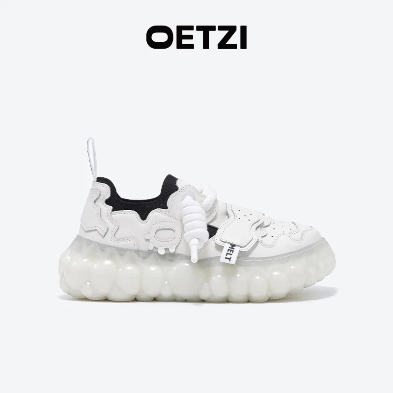 OETZI【融冰系列】冰人奥兹丑萌鞋低帮小众时尚潮流情侣休闲白色