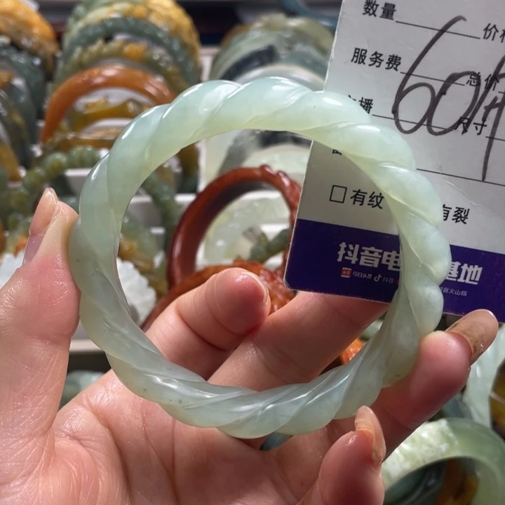 未镶嵌蛇纹石玉手镯