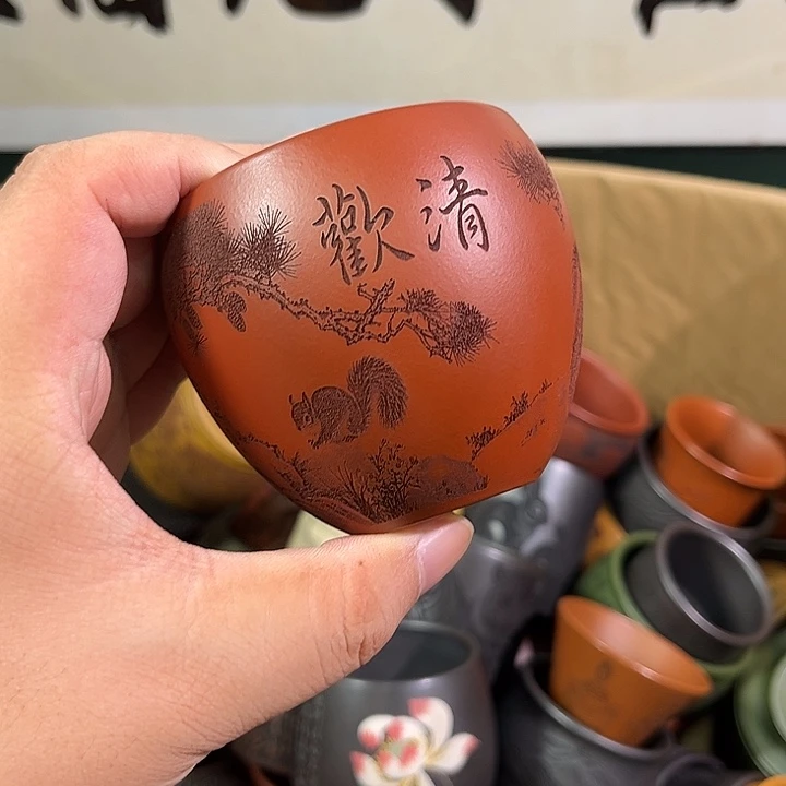 茶杯紫砂全手工紫砂主人杯