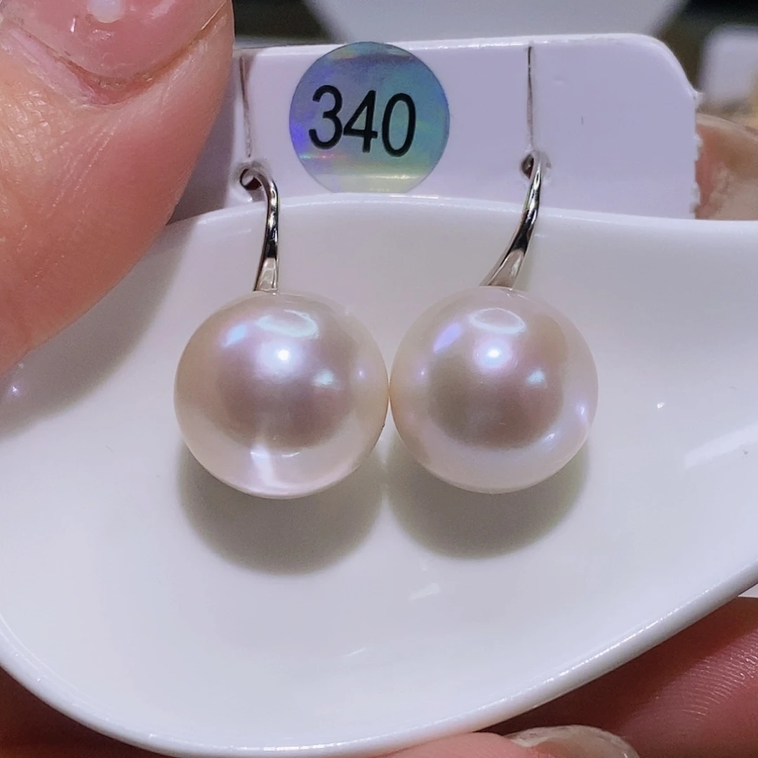 淡水珍珠耳饰银S925镶嵌衣****火