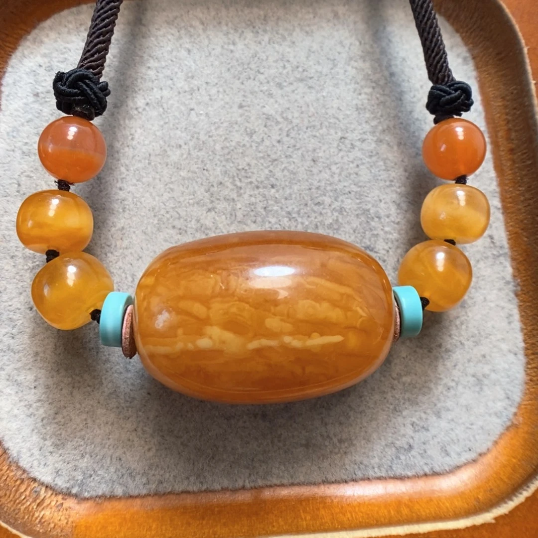 未镶嵌颈饰蜜蜡蜜蜡