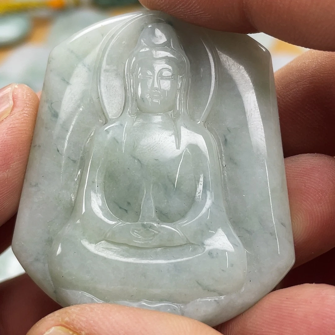 翡翠未镶嵌颈饰素衣