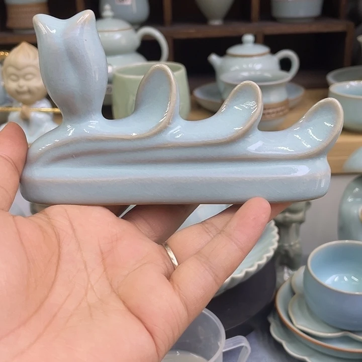 杯子微瑕玉兰笔架