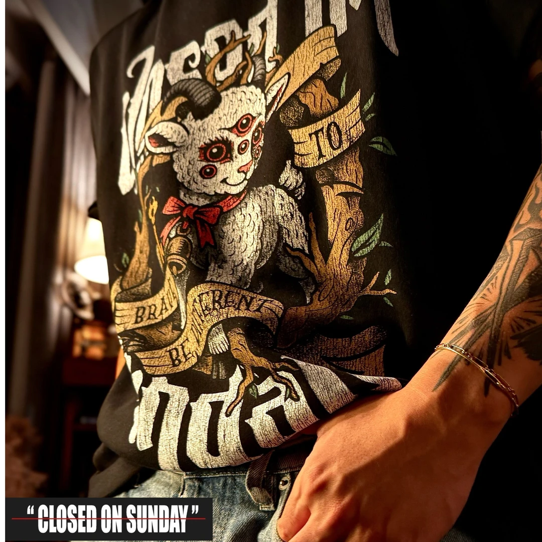 关闭周日 黑羊2.0 BLACK SHEEP T恤 新款  百搭  爆款 半袖