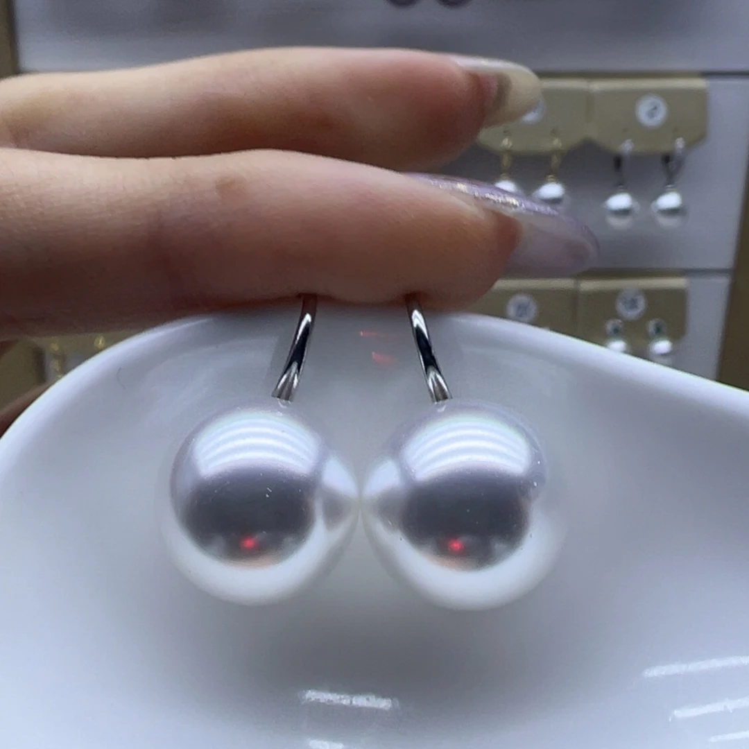 耳饰淡水珍珠银S925镶嵌