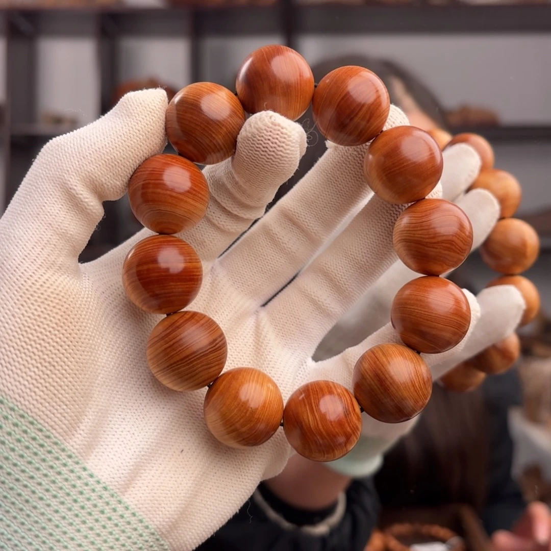 手串/手链柏木（崖柏） 红油蚕丝纹2.0骨料药香49.2 福利