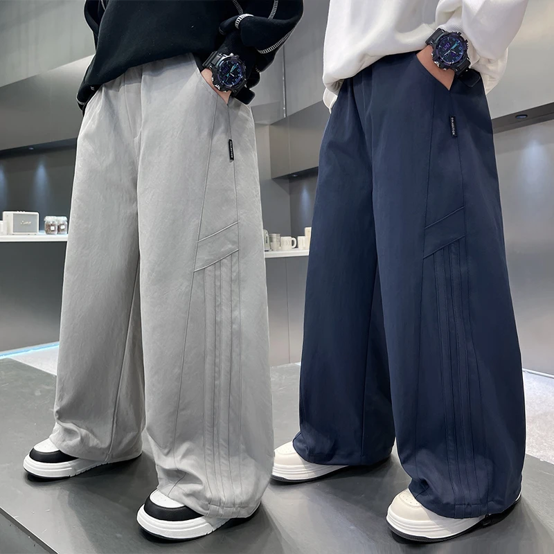 男童秋装裤子2025新款中大男孩秋季帅气工装长裤儿童春秋休闲裤潮