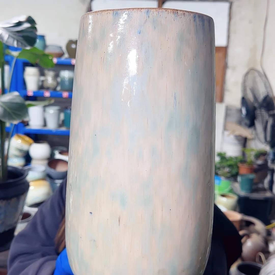 花盆紫砂高34口15。无孔