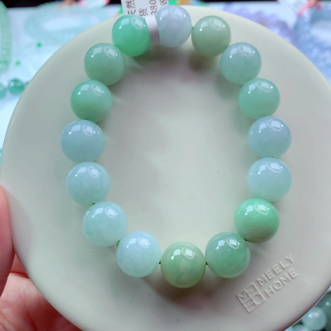 翡翠未镶嵌手链卡13