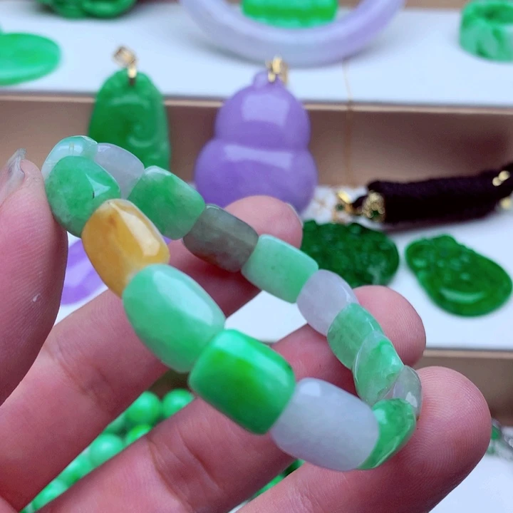 翡翠未镶嵌手链手串