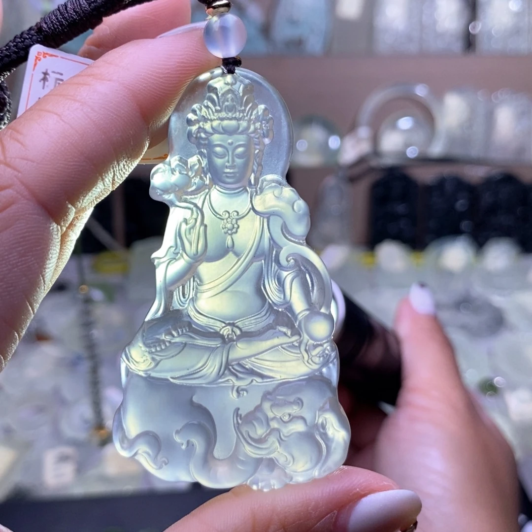 星***海蛇纹石玉未镶嵌颈饰