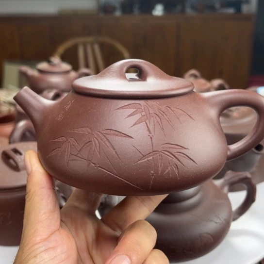 茶壶紫砂紫砂花茶