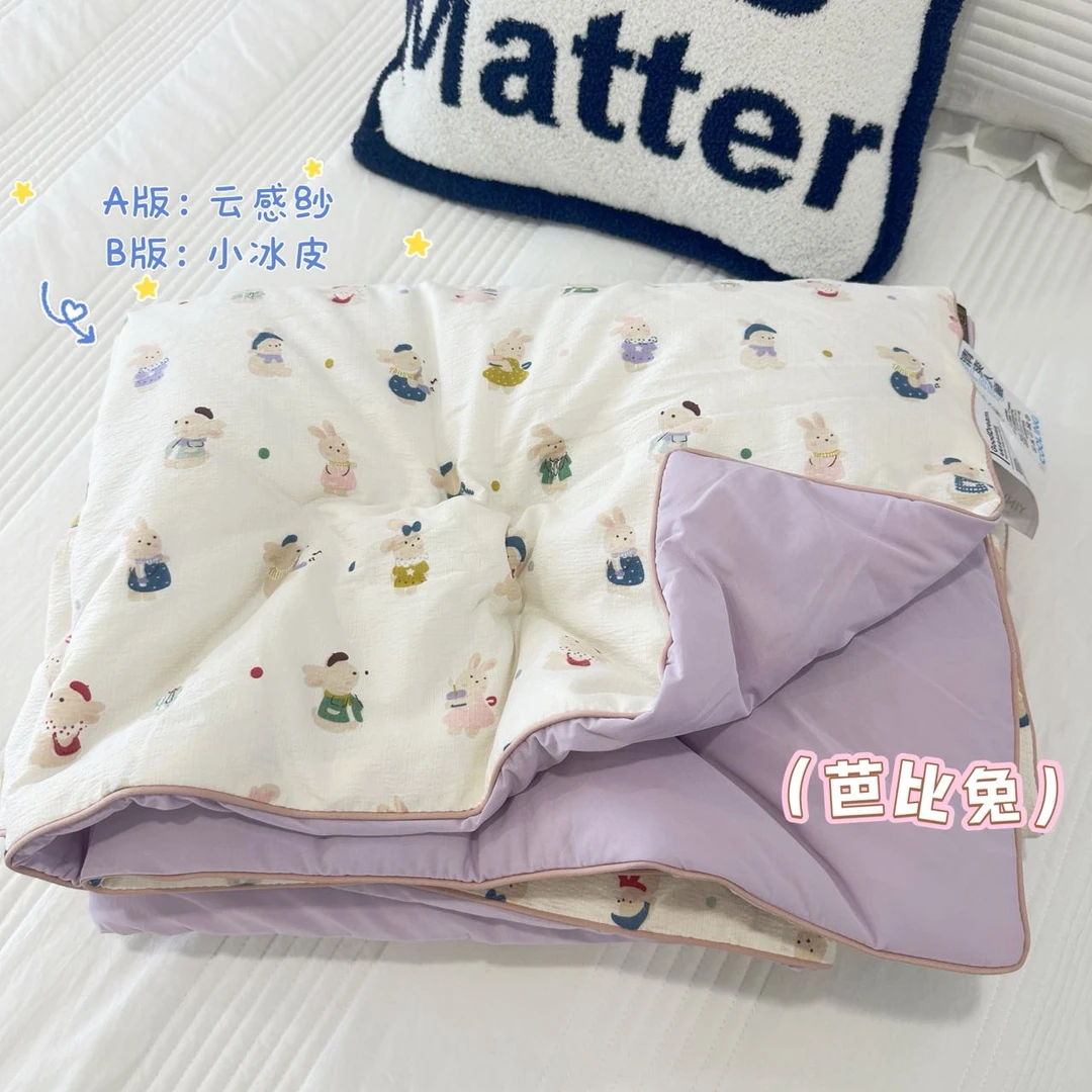 PINCAI/品彩新款皱皱纱卡通印花夏被-XY01