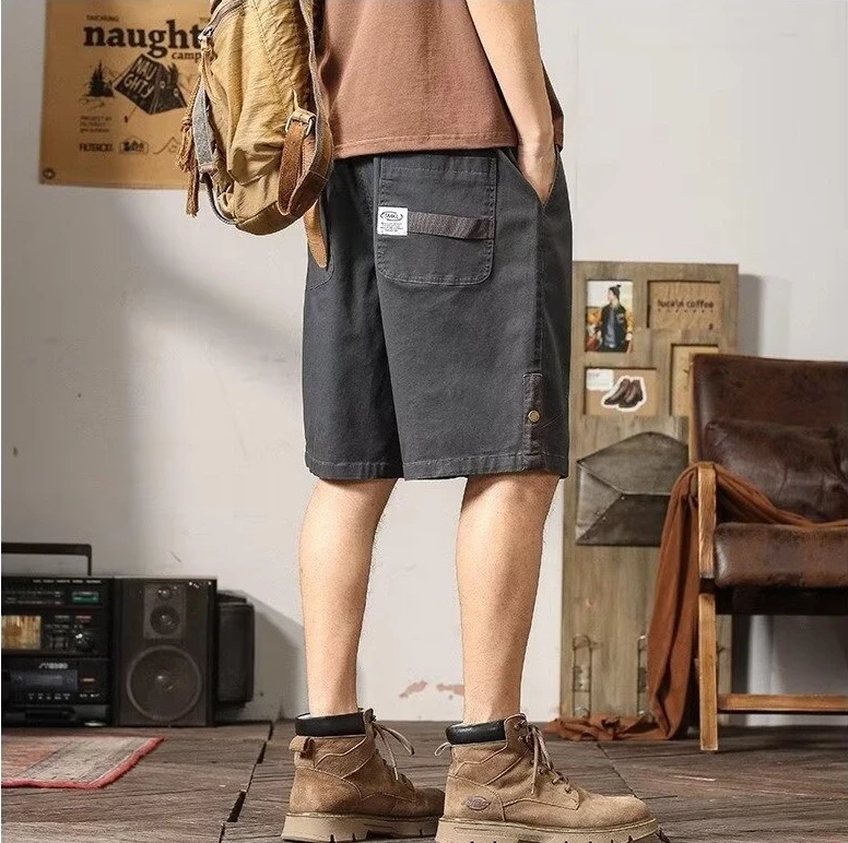 2025潮流短裤男休闲裤男士宽松休闲短裤薄款夏季四季通用针织成人