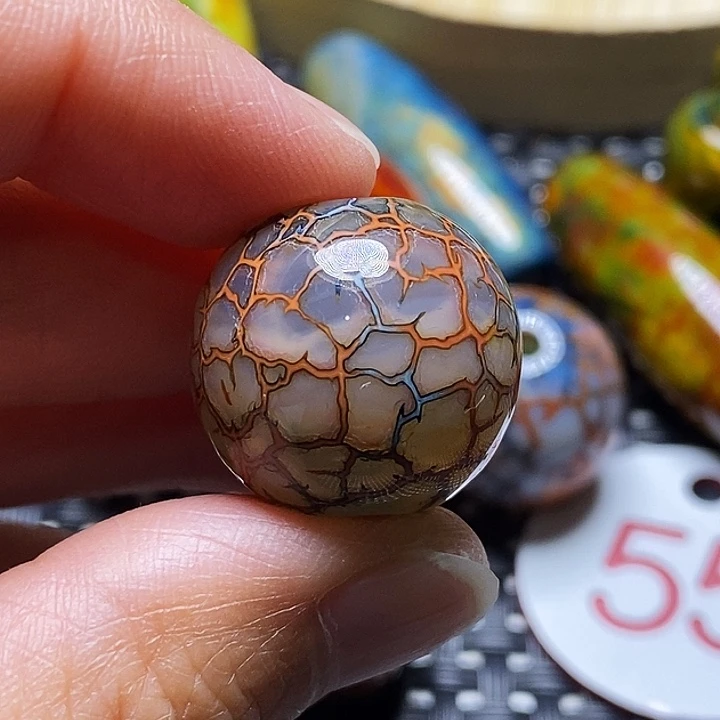 原***光玛瑙/玉髓未镶嵌颈饰