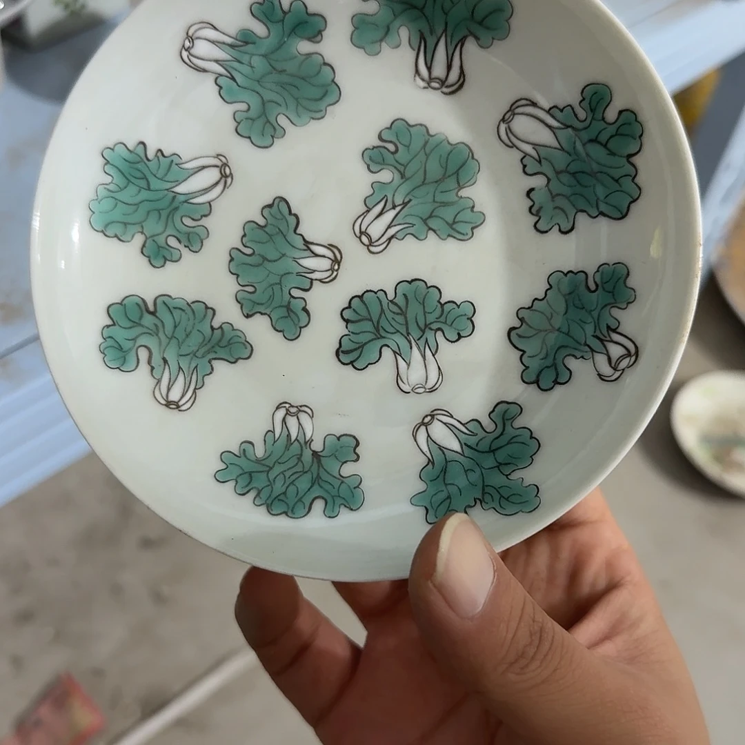 瓷片摆件手绘瓷器处理