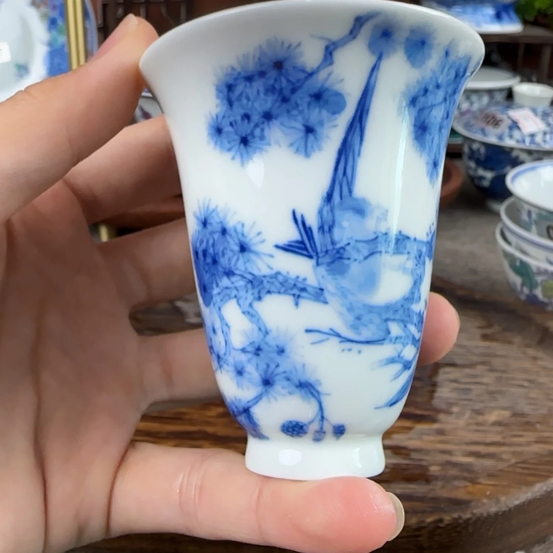 瓷片景德镇手绘青花茶器498
