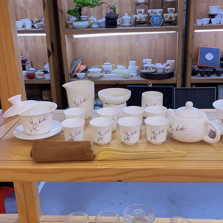 紫竹紫罗兰羊脂玉套装