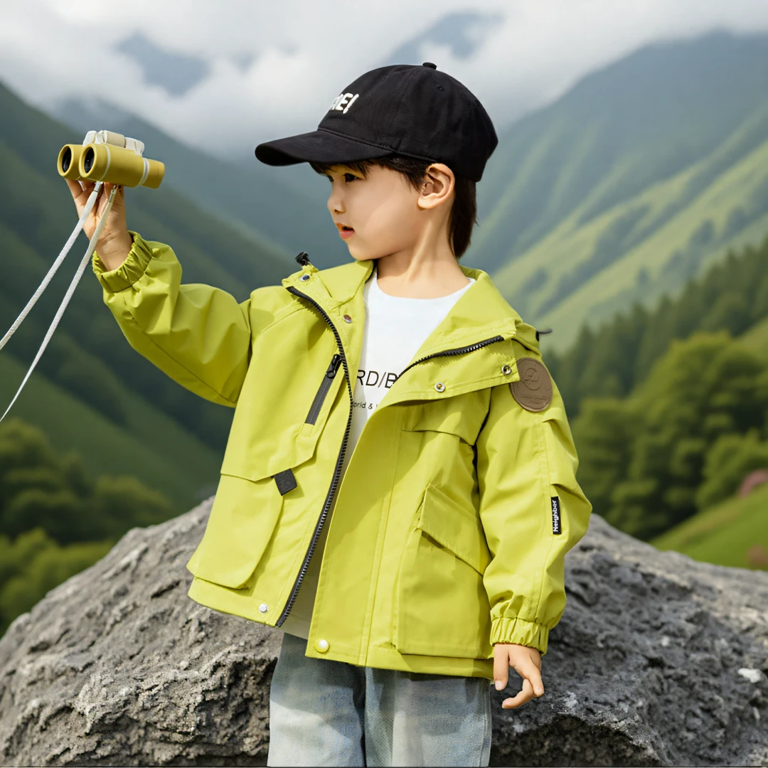 童装2025新款男童外套春秋款儿童宝宝秋装冲锋衣小男孩子秋季衣服