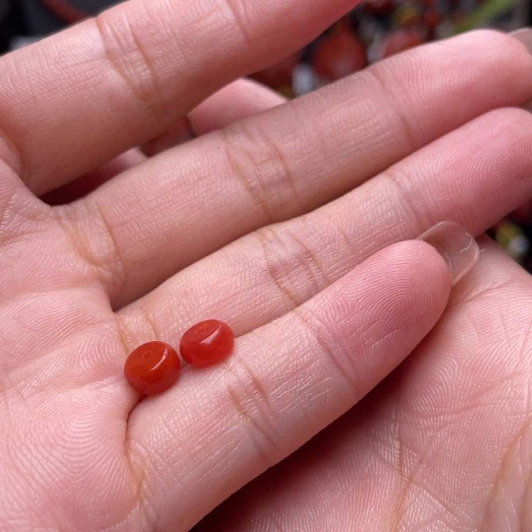 【闪购商品】南红玛瑙配饰2个隔片未镶嵌晚**习