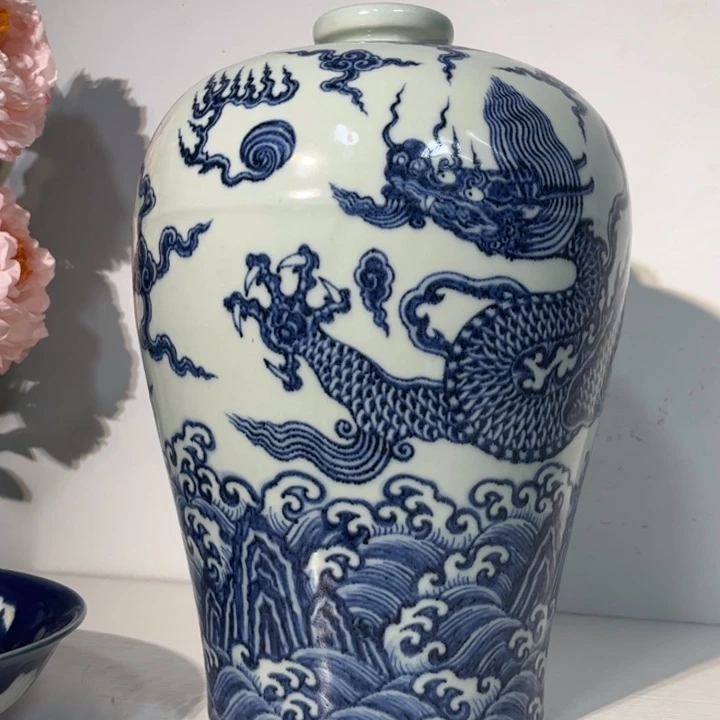 笠***什摆件青花瓷器摆件现代工艺品