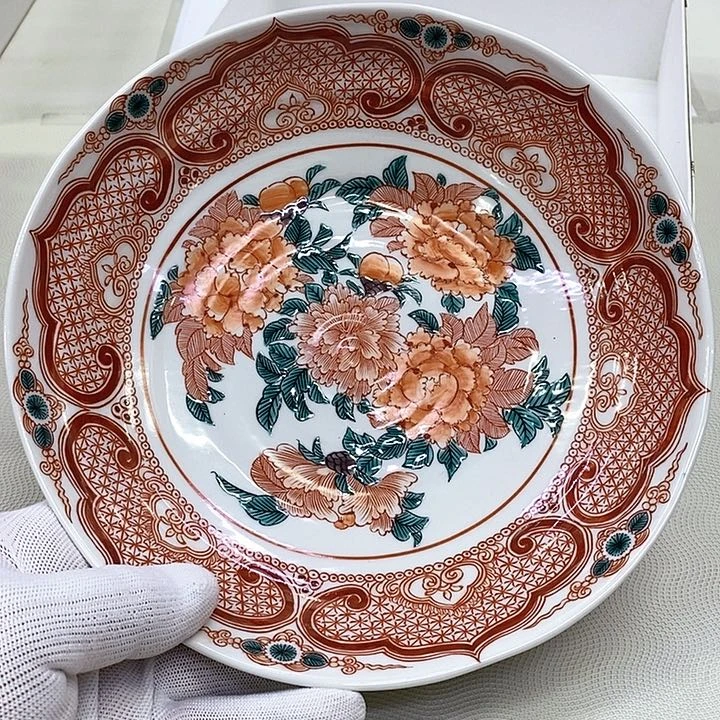 摆件梓*蝶进口瓷器九谷