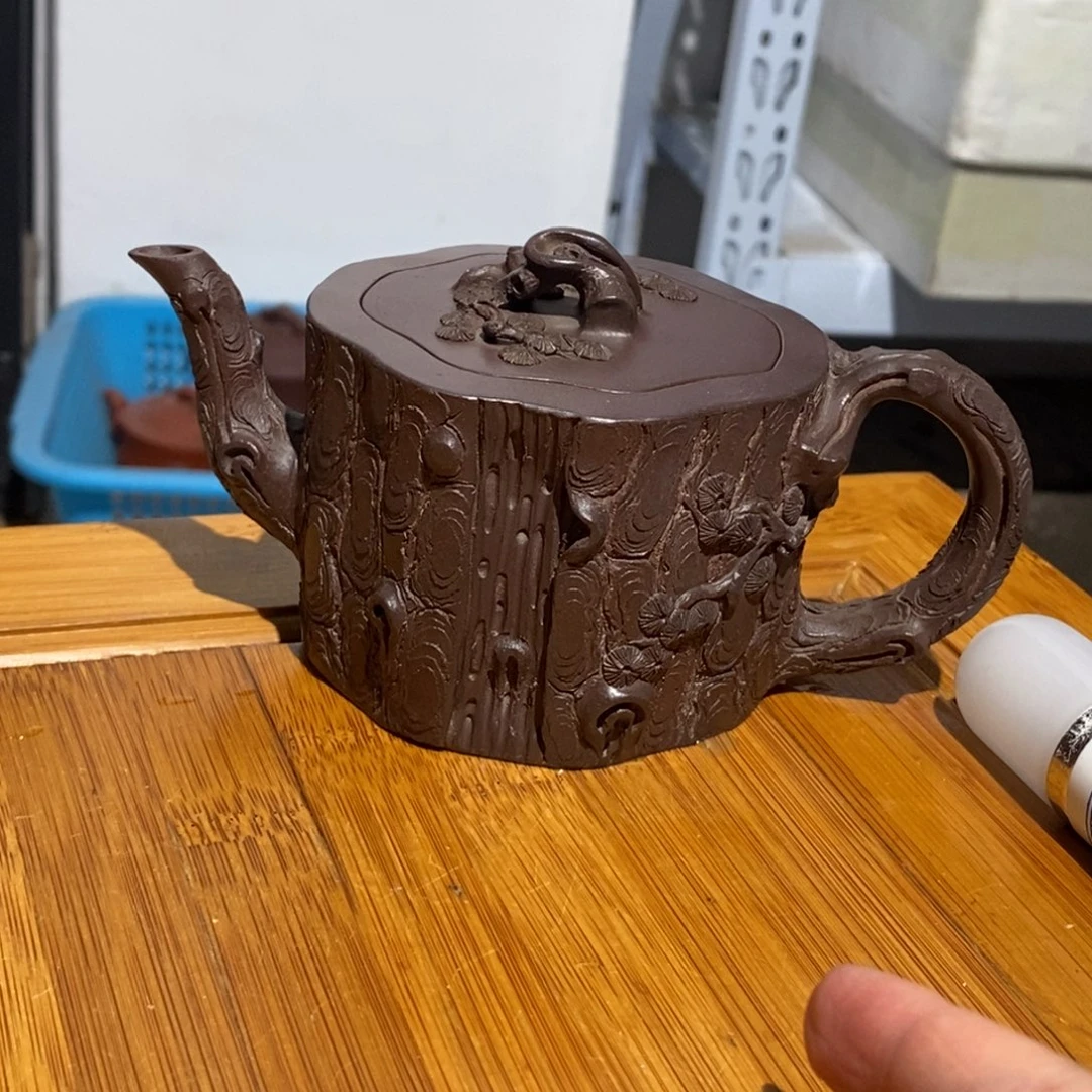茶壶紫砂紫砂壶。紫砂壶。
