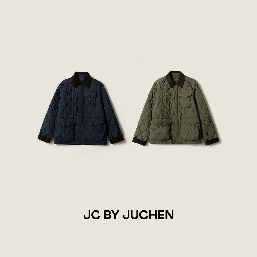 美式猎户装 绗缝防沾水灯芯绒翻领工装棉服FW102011-195