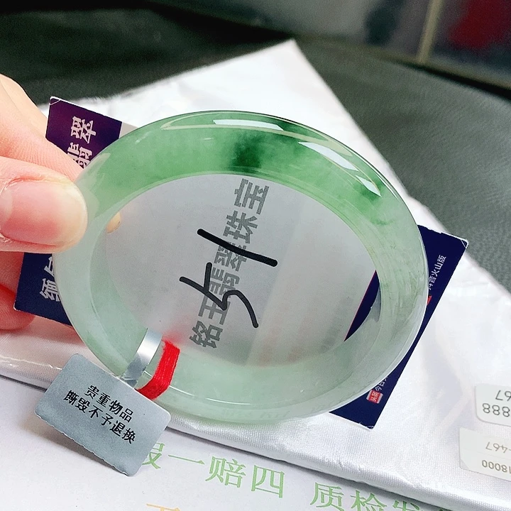 翡翠未镶嵌手镯缅甸天然a货翡翠手镯