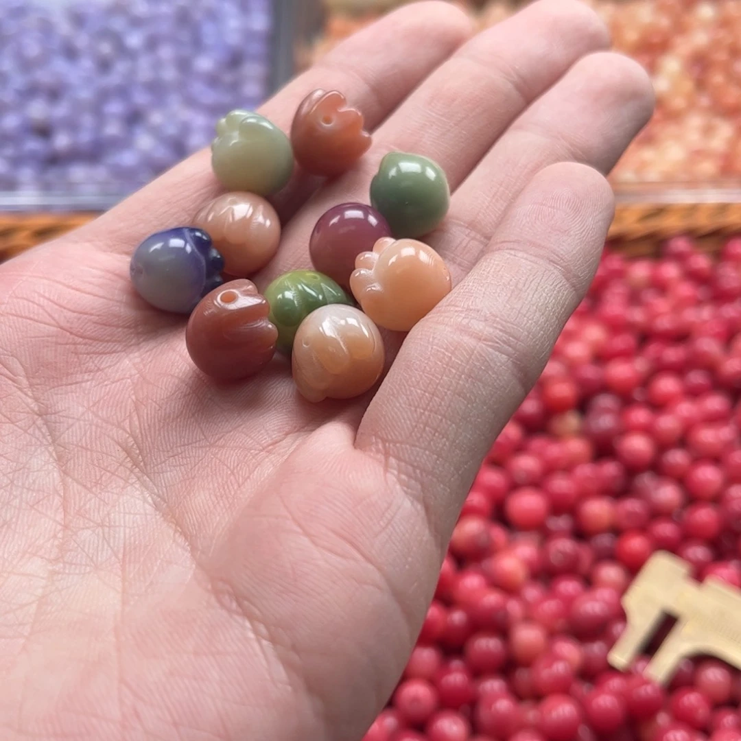 【闪购商品】白玉菩提吊坠z12/40+5颗微瑕猫爪