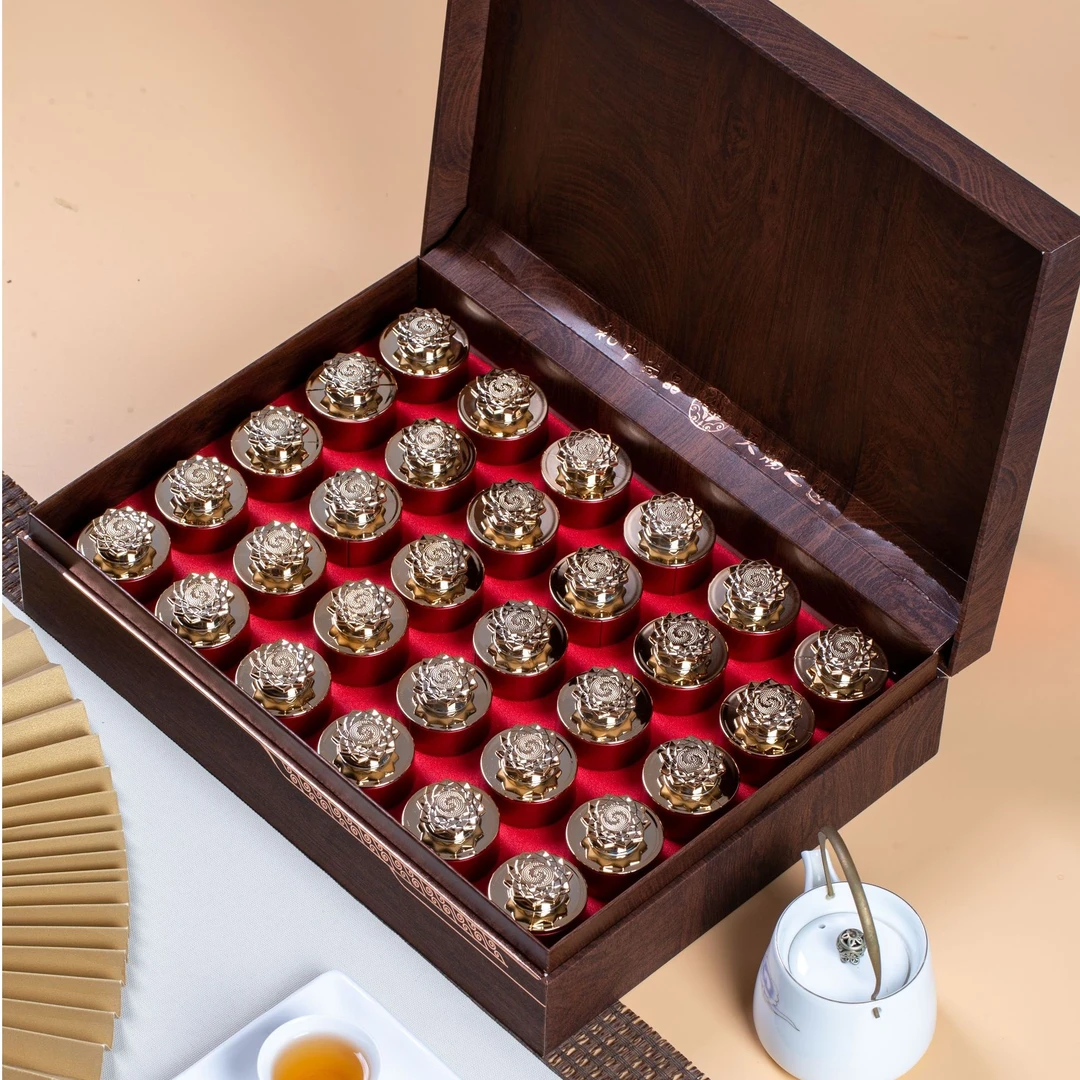 爱上中国茶30罐大红袍礼盒乌龙茶茶叶高档礼盒装过节送礼伴手礼