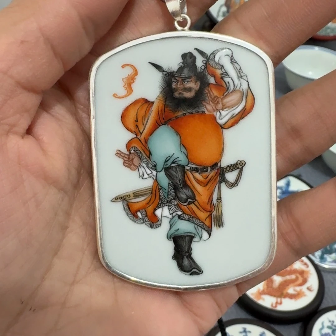 瓷片了*钟馗挂件一个