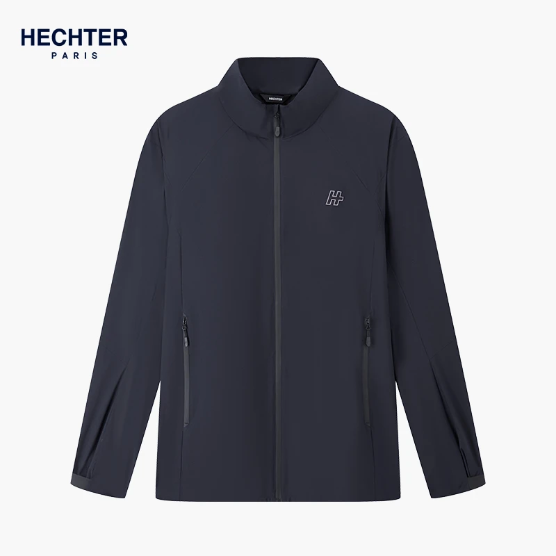 HECHTER刺绣Logo立领男士户外运动夹克外套LJ12208