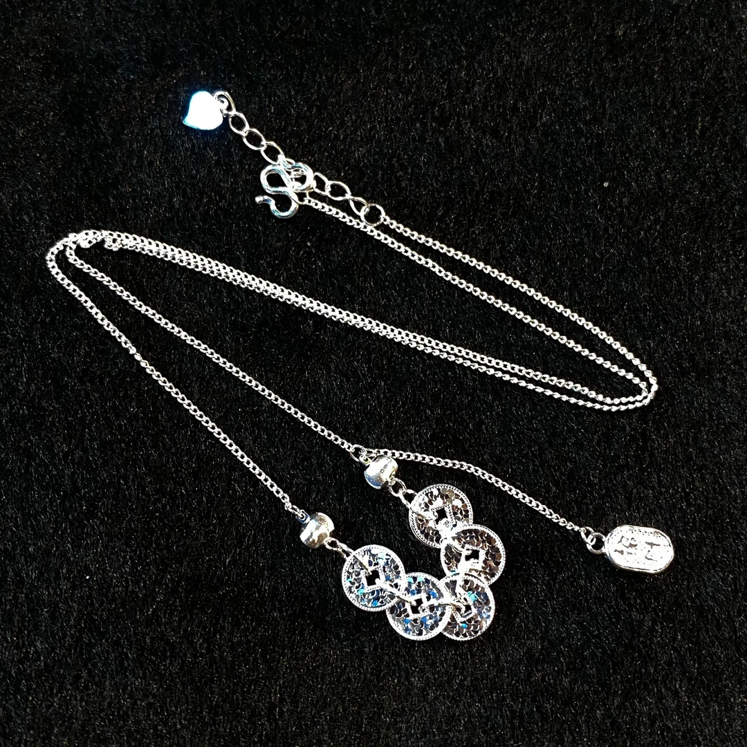 足银银制品 【铭记珠宝】足银项链25-DM249H200【约45cm】