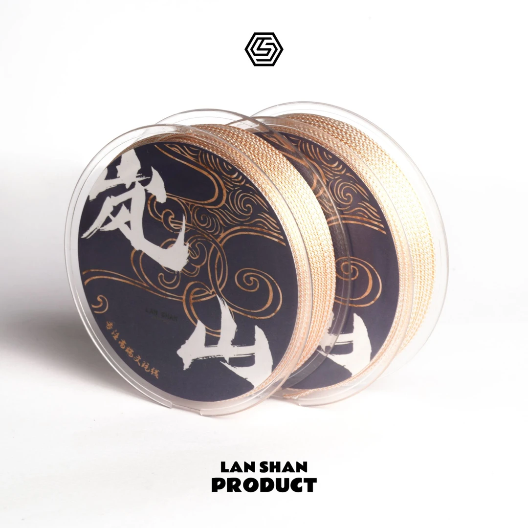 岚山 蜀须线白金定制线绳丝滑质感玉线 无弹力 耐磨 每卷十米