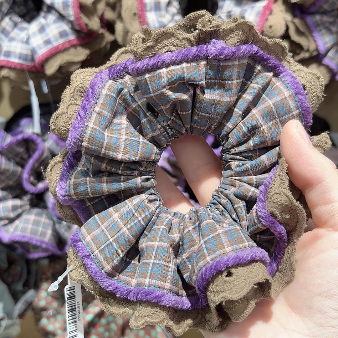 非金属格子紫色边小蛮腰