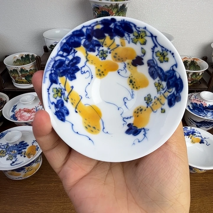 忠意堂釉下彩葫芦