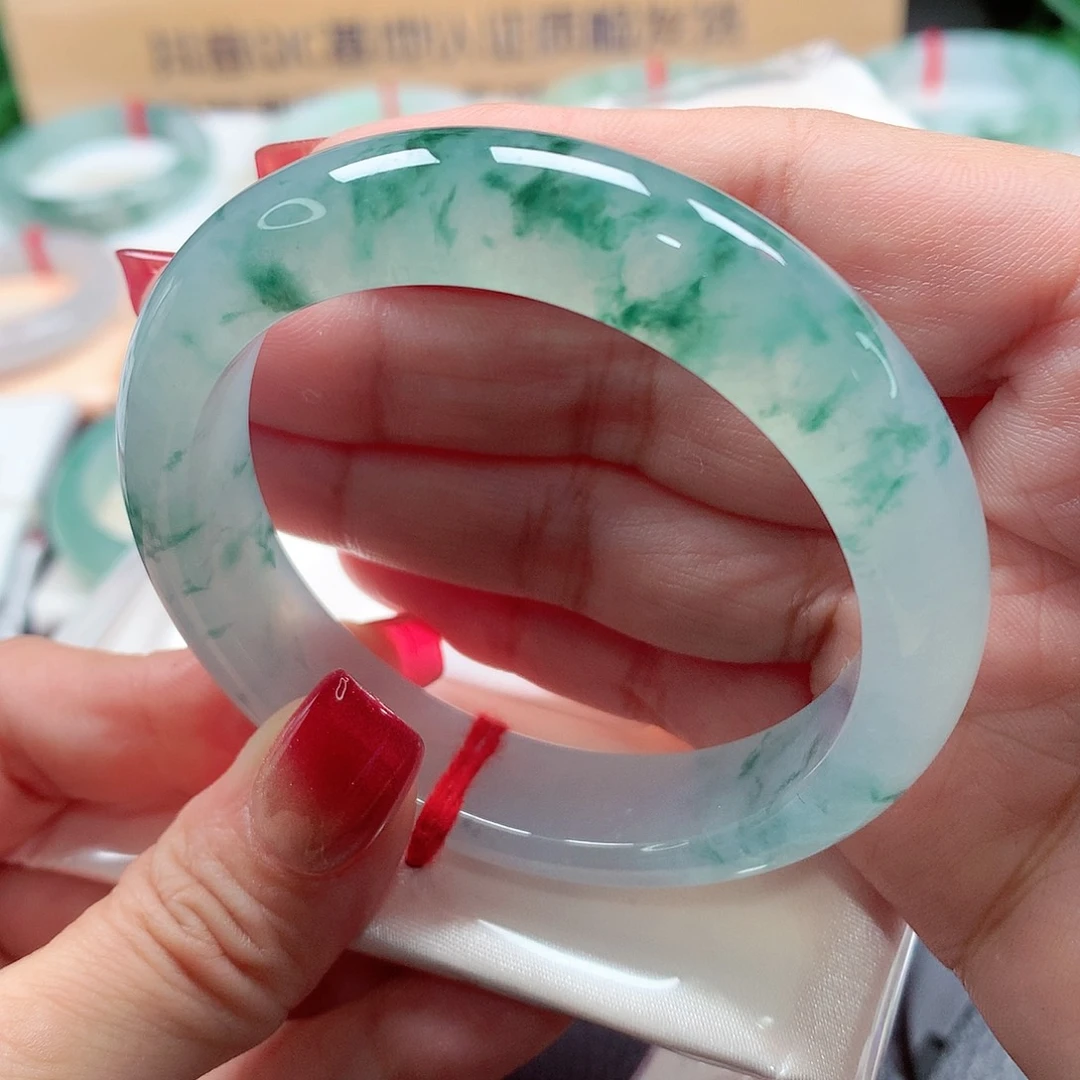 未镶嵌手镯翡翠天然A货翡翠手镯，82号