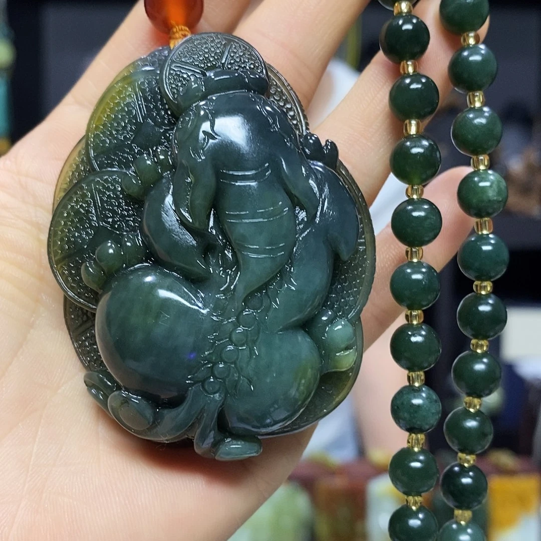 岫玉未镶嵌手链项链
