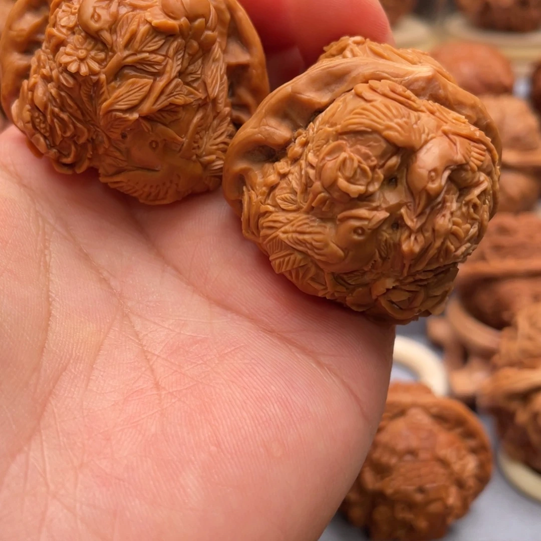 手串/手链核桃念*心花开富贵蛤蟆头核桃