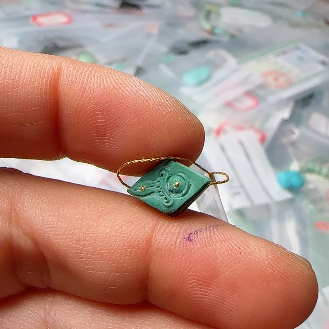 绿松石珠宝半成品未镶嵌